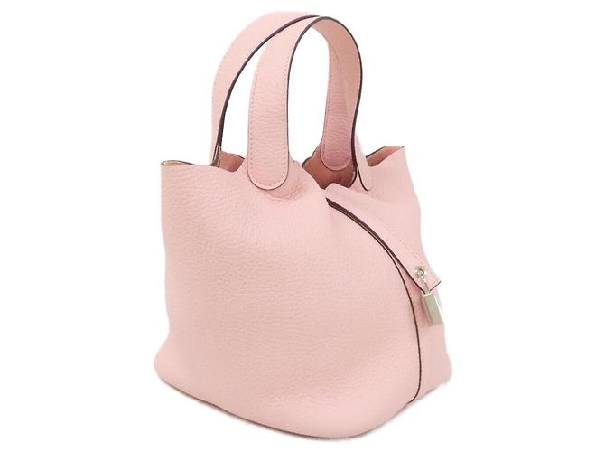 Hermès Bolsa Hermes Picotin Lock PM Rosa