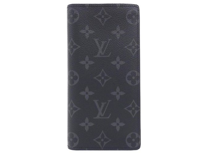 Cartera Louis Vuitton Monogram Eclipse Brazza Negro