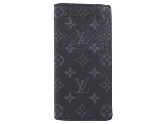 Cartera Louis Vuitton Monogram Eclipse Brazza Negro