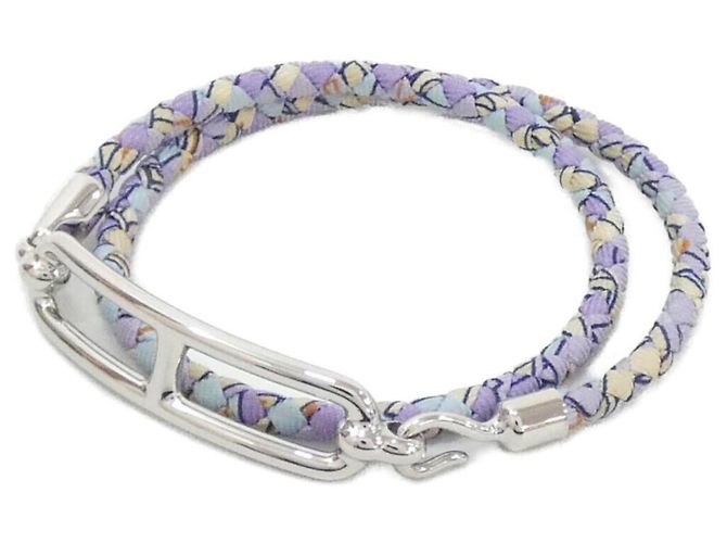Hermès Pulseira charm Hermes Reli Double Tour Roxo