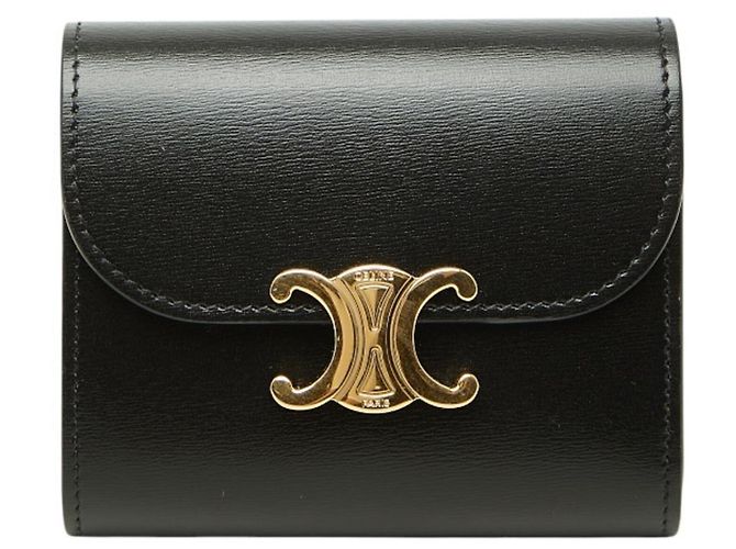 Céline Cartera tríptico Triomphe Celine Negro 
