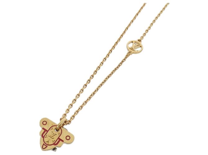 Collana Rocky Louis Vuitton M62809 Argento Rosso D'oro