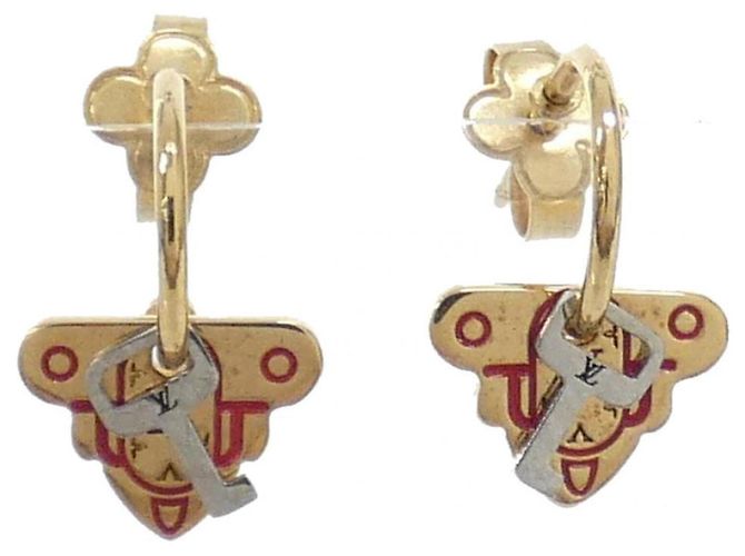 Orecchini Rocky Stud Louis Vuitton Argento Rosso D'oro
