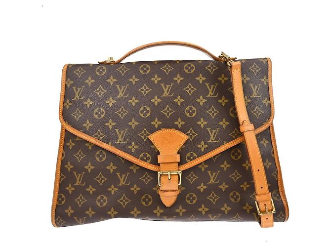 Louis Vuitton Beverly Briefcase Monogram Canvas GM Marron