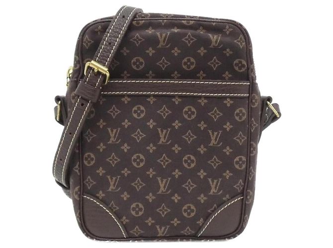 Louis Vuitton Monogram Mini Lin Danube Shoulder Bag Brown