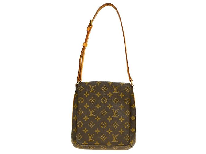 Sac à main Louis Vuitton Musette Salsa en toile Monogram PM Marron