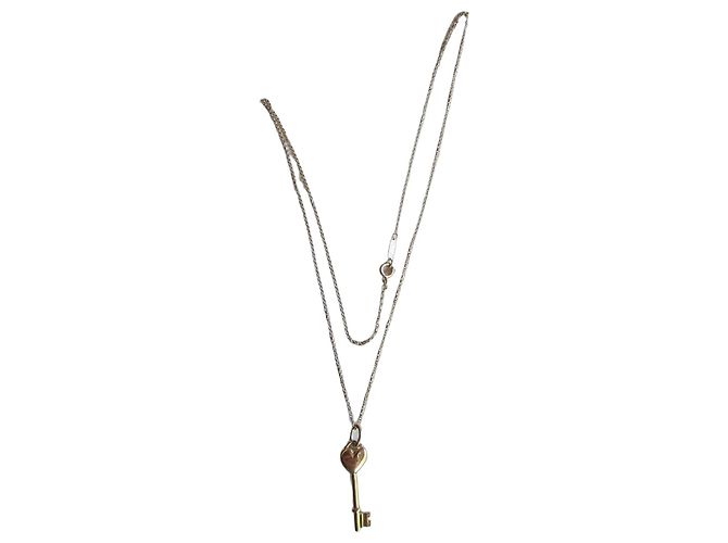 Collar Tiffany & Co. Llave Corazón Diamante Plata 925