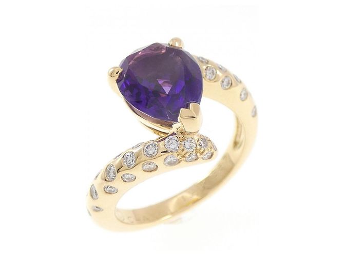 Anello Volute Chanel in oro giallo e ametista