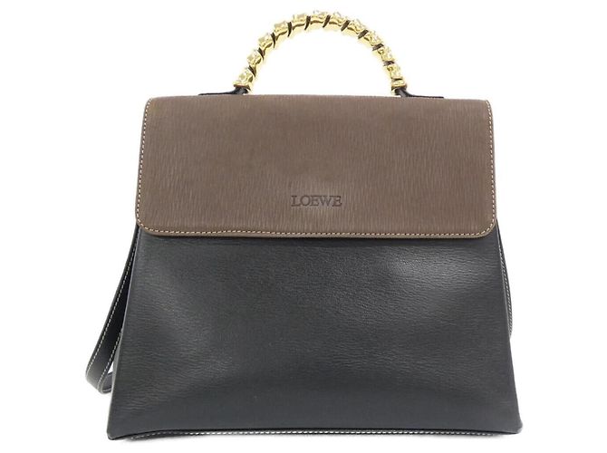 Borsa Loewe 13 76 80 Marrone Nero