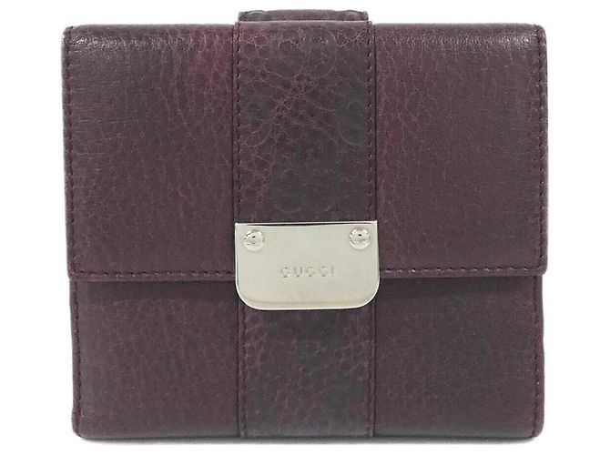 Gucci 233011 Bi-Fold Wallet Dark red