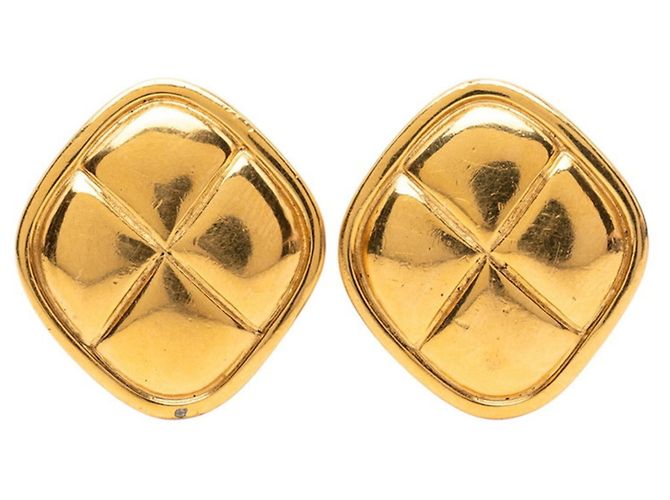 Orecchini a clip placcati in oro Chanel D'oro