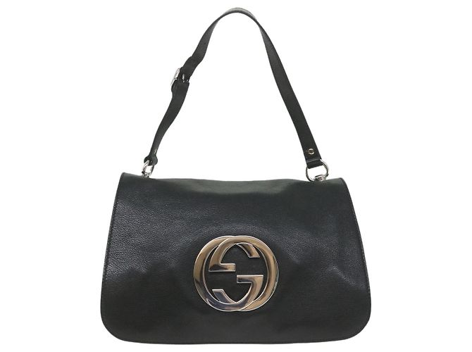 Gucci Blondie Flap Leather Medium Noir