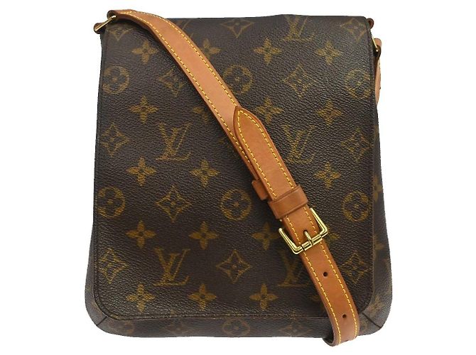 Borsa Louis Vuitton Musette Salsa in Canvas Monogram PM Marrone