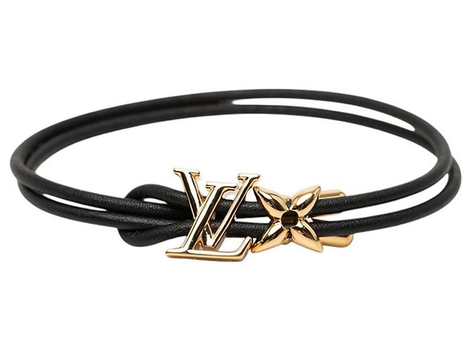 Bracciale Charm Louis Vuitton LV Bloom Nero D'oro