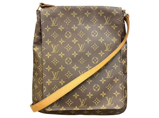Bolso Musette Louis Vuitton Castaño