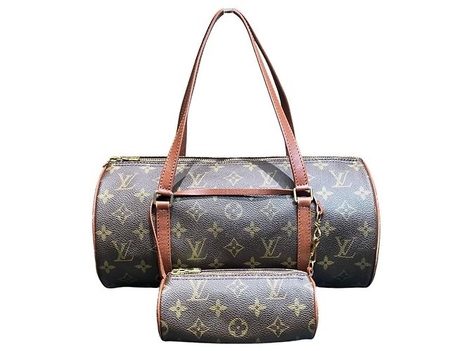 Louis Vuitton Old Papillon 30 Handtasche Braun