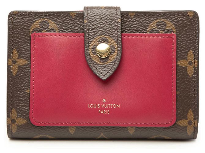 Carteira Bi-fold Juliette Monogram Louis Vuitton Marrom Fuschia