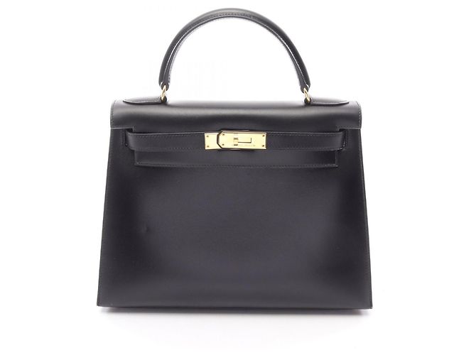 Hermès Sac à main Hermes Kelly 28 Noir