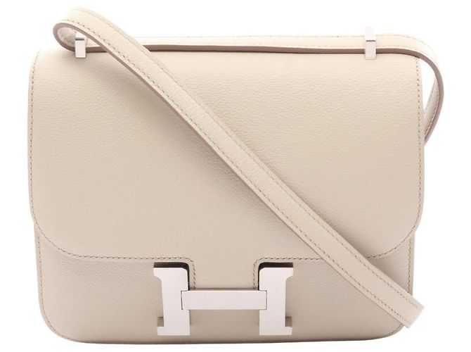 Hermès Sac à épaule Hermes Constance 3 Mini Écru