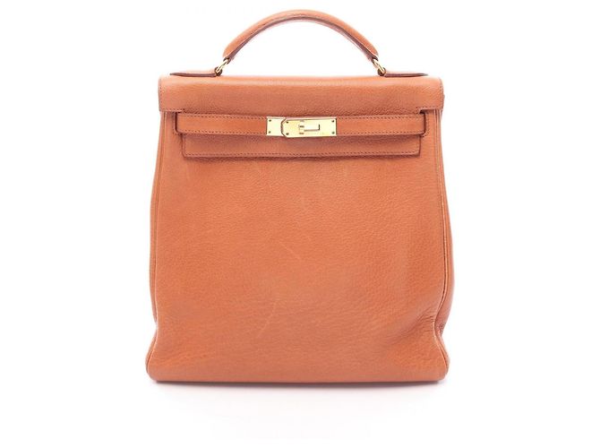 Hermès Sac à dos/Sac à main Hermes Kelly Ad GM Marron