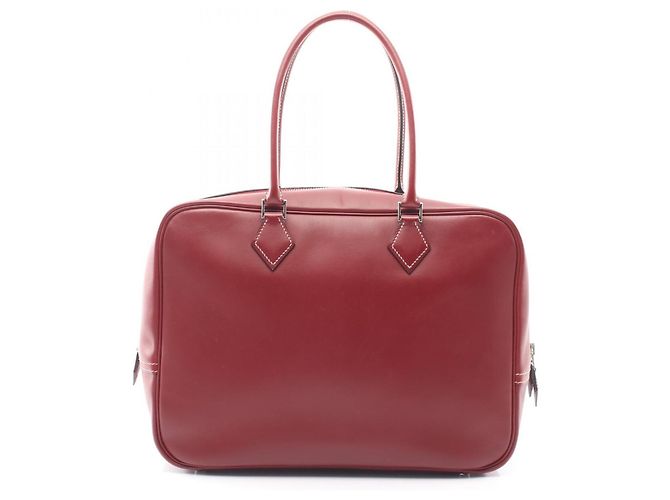 Hermès Hermes Plume 32 Handtasche Rot Bordeaux
