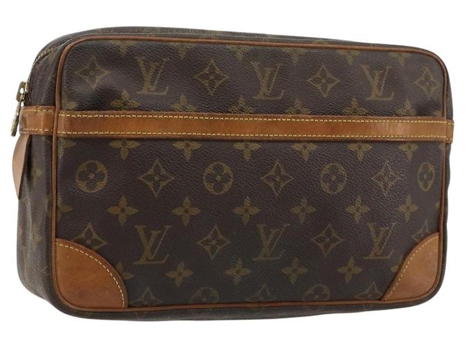 LOUIS VUITTON Monogram Compiegne 28 Clutch M51845 LV Auth BA13395 Monograma