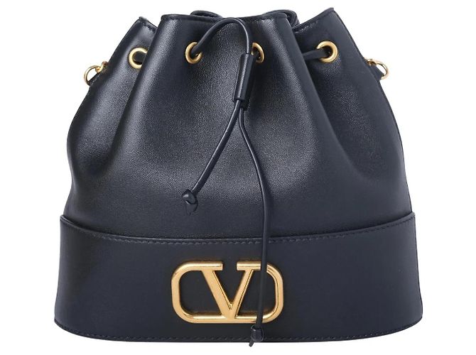 Borsa a secchiello mini VLogo Valentino Garavani Nero