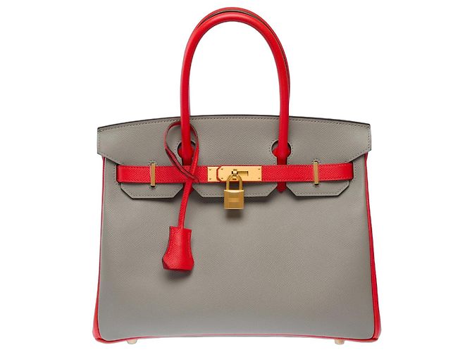 Hermès Bolsa HERMES Birkin 30 em Couro Cinza - 103649