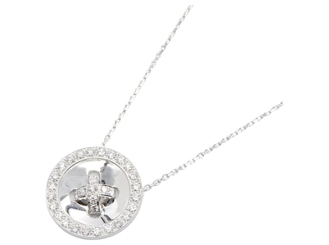 Collar Boutonniere de Diamantes Van Cleef & Arpels Plata Blanco 