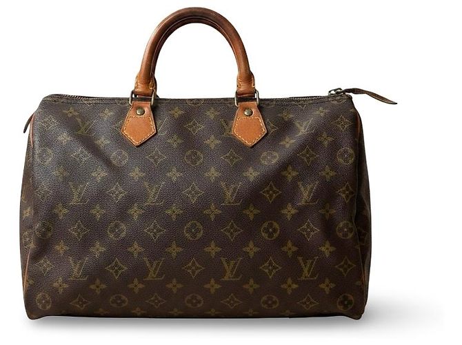 Louis Vuitton Speedy 35 Brown Golden