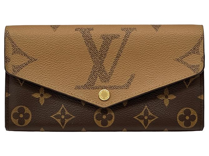 Cartera Louis Vuitton Monogram Giant Reverse Castaño