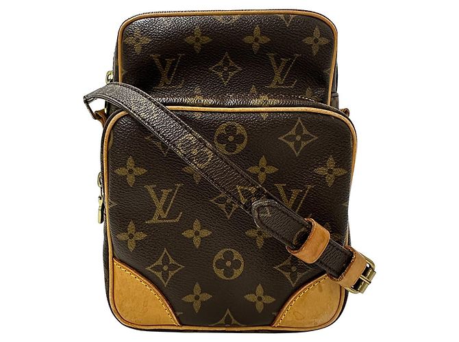 Louis Vuitton Monogram Shoulder Bag Brown