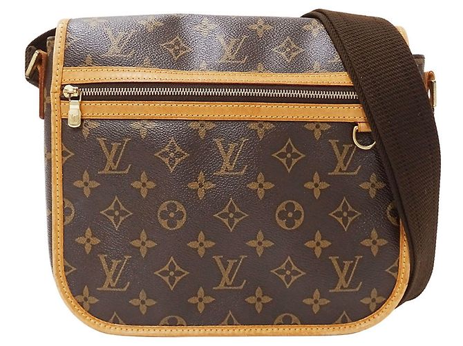 Bolsa Messenger em Canvas Monogram Louis Vuitton Marrom