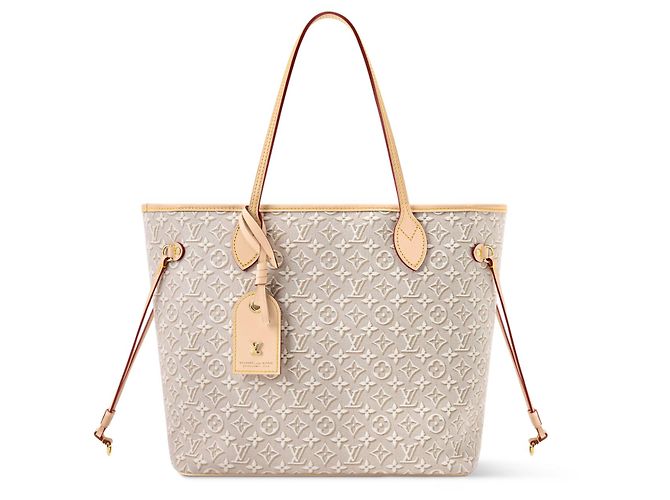Louis Vuitton LV Neverfull MM Monogram Monogram Emblème Beige