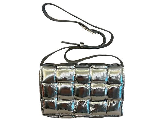 Borsa a tracolla Bottega Veneta Cassette in argento