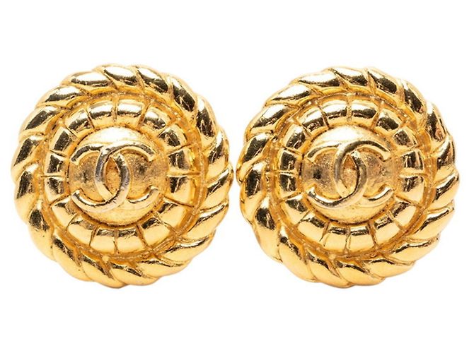 Orecchini tondi Chanel Coco Mark D'oro