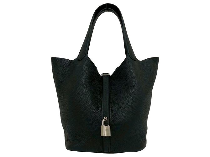 Hermès Borsa Tote Mini Hermes Picotin Lock PM Nero