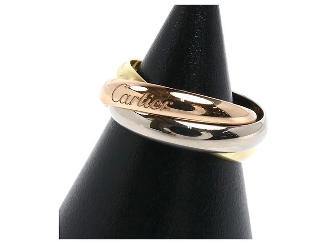 Anello Cartier Trinity in oro rosa giallo e bianco