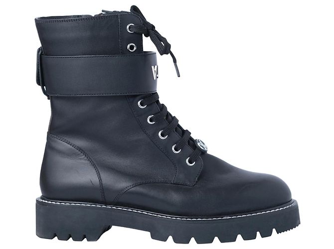 Botas Territory Flat Ranger em couro de bezerro Louis Vuitton Preto