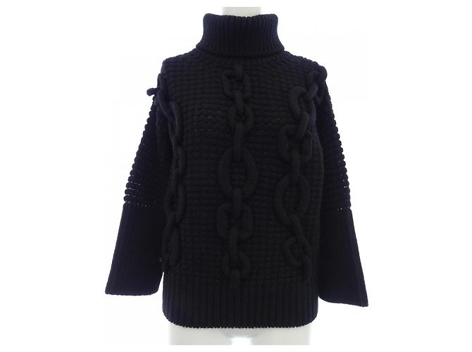 Hermès 3H2642D934 Wollstrickware Schwarz