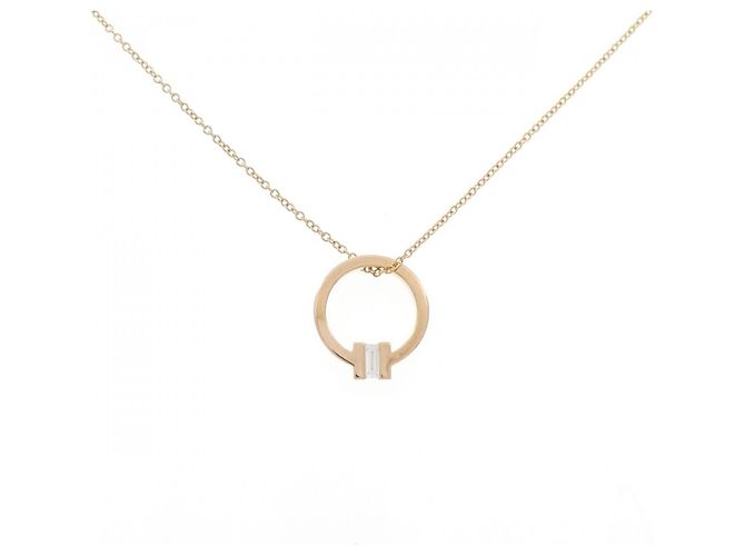 Tiffany & Co Colar Tiffany T Square em ouro 750 Dourado