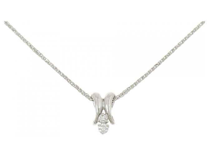 Autre Marque Collar de Diamante PT900 PT850 Plata