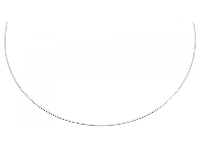 Autre Marque Collar de oro blanco 750 Plata