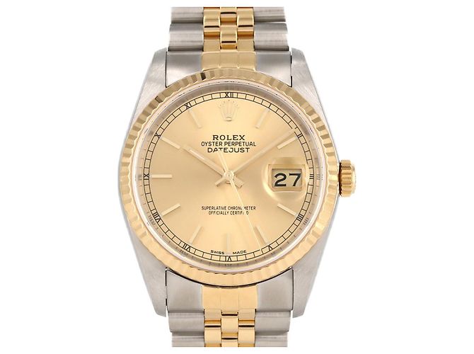 Orologio Rolex Datejust in acciaio inossidabile e oro giallo D'oro