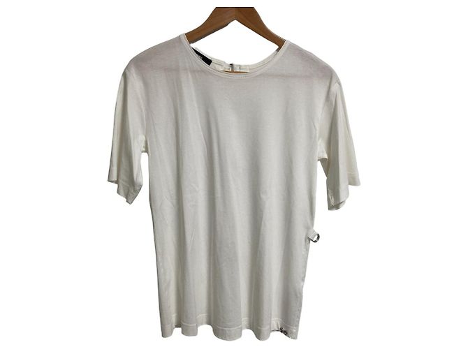Autre Marque Jersey Diesel de manga corta con espalda abierta Blanco