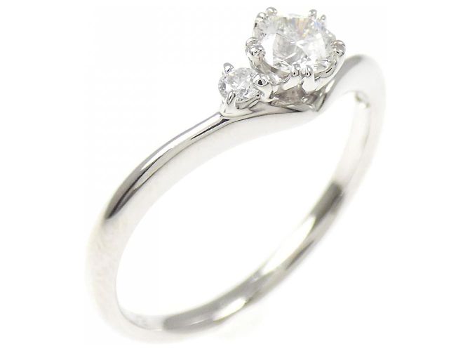 Autre Marque PT900 Platin Diamantring Silber