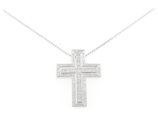 Autre Marque Collana Damiani Belle Epoch 750 Oro Bianco e Diamante Argento