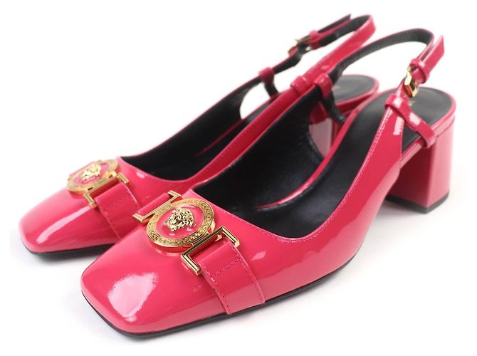 Versace Lackleder-Pumps Pink