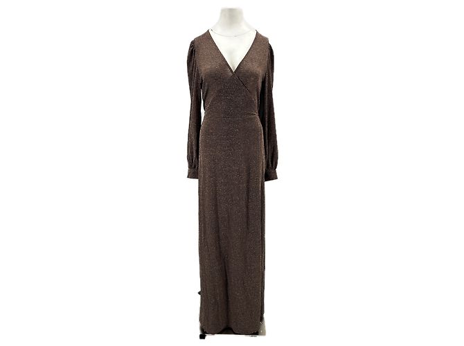 Autre Marque MOMONI Glänzendes braunes Kleid aus Polyester
