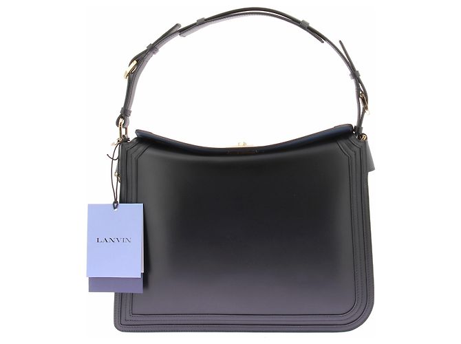 Borsa a mano Lanvin in pelle nera Nero